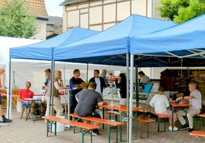 Anfangs war das Wetter noch schön!